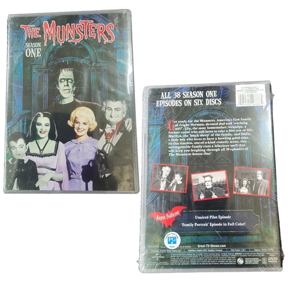 The Munsters Season 0ne 6 disc Set 38 Episodes New